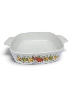 Vintage Corningware Spice of Life L'Echalote 1 Quart Casserole Dish A-1-B